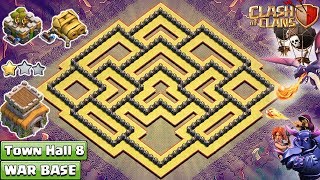 NEW Clash of Clans Town Hall 8 TH8 War Base TH8 Base DEFENSE – Clash of Clans [upl. by Yaf]