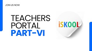 How to Manage Teacher Portal in iSkool ERP 2025  Part6 [upl. by Lemrahs679]