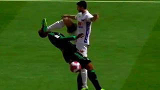 Crazy Karate Kick Foul  Funny Fifa Fails And Glitches [upl. by Akcir]