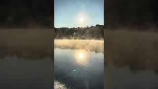 Chilly start on the Kennebec River in Maine [upl. by Canfield]