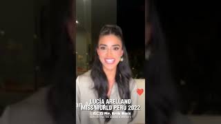 Esta hermosa Loretana es Lucia Arellano Miss World Perú 2022 [upl. by Demakis45]