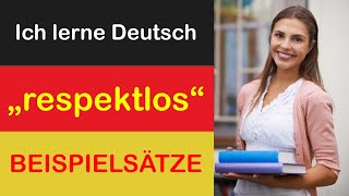 🏆respektlos🏆 ICH LERNE DEUTSCH mit Texten und Bildern in unterschiedlichen Situationen [upl. by Platt158]