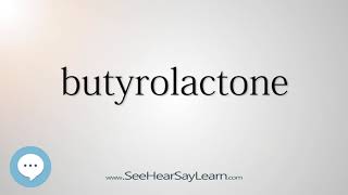 butyrolactone [upl. by Rosemonde]