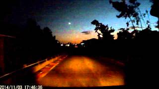 火球（隕石）映像 福岡県古賀市 1132014 Fireball Meteor Seen Over Fukuoka Japan [upl. by Gerdeen]