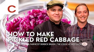 How to make Pickled Red Cabbage  Chef Josh Tomson amp Farmicist Derrick Braun  Tips amp Techniques [upl. by Nyledaj]