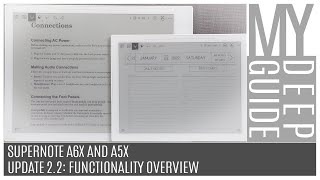 Supernote A6X and A5X Update 22 Functionality Overview [upl. by Netsirk]