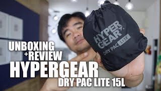 UNBOXING  PRODUCT REVIEW Hypergear Dry Pac Lite 15L [upl. by Nina]