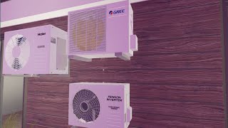 3 Unit Air Conditioner in Suburban  ac roblox [upl. by Halford]