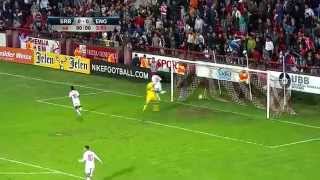 Racist Serbians  England vs Serbia u21 [upl. by Svensen934]