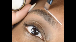 Brow Mapping with White Contour Paste  MrsHighbrow [upl. by Aldus]