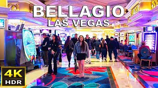 4K HDR Bellagio Las Vegas Walking Tour  Dec 2023  Las Vegas Nevada [upl. by Ingles]