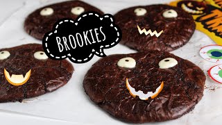 BROOKIES  Happy Halloween 2021  Brownie Cookies  Fudge Brownie Cookies  Recipe No 139 [upl. by Valerlan]