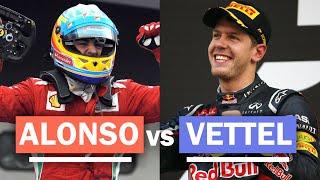 RIVALIDADES LEGENDARIAS DE F1 FERNANDO ALONSO VS SEBASTIAN VETTEL Cap 3 Parte 1 [upl. by Grimbal]