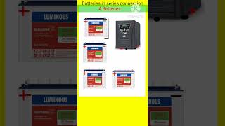 12 volt Batteries series wiring connection 4 batteries [upl. by Anglim]