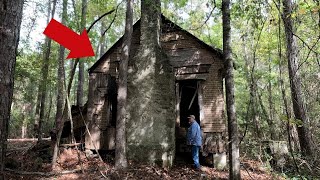 SO CREEPY WE RAN Mysterious Abandoned House Found In The Woods Of Georgia [upl. by Nwahsan]