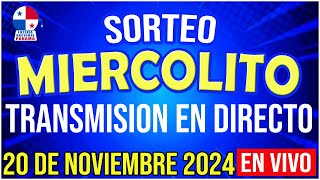 🔰🔰 EN VIVO LOTERIA SORTEO MIERCOLITO 20 de NOVIEMBRE de 2024  Loteria Nacional de Panamá [upl. by Annavaj]