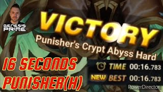 Punisher Hard  16 Seconds summonerswar [upl. by Ytineres]