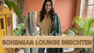 Gezellige Bohemian loungehoek inrichten inclusief stylingtips  STYLE WITH ME 1  BINTI HOME [upl. by Ase]