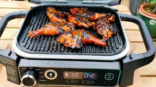 ninja woodfire grill cooking whole crispy chicken [upl. by O'Donoghue]