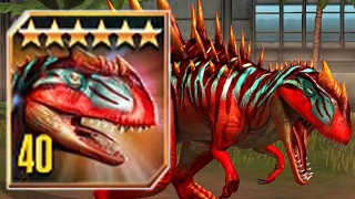 METRIACANTHOSAURUS MAX LEVEL 40  Jurassic World The Game [upl. by Zashin937]