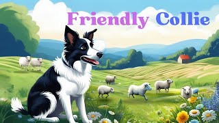 Friendly Collie  Dog amp Sheep  Fun Kids Song  Rhyming Words  English Song  Farm [upl. by Kathryn]