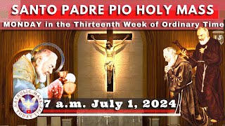 Catholic Mass Today Live at Santo Padre Pio National Shrine  Batangas 1 Jul 2024 7am [upl. by Atiekan]