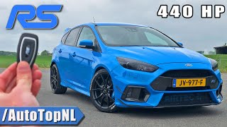 440HP FORD FOCUS RS MK3 REVIEW on AUTOBAHN NO SPEED LIMIT by AutoTopNL [upl. by Frederico302]