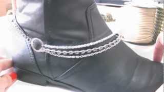 DIY Personaliza tus botas  Customizar con cadenas [upl. by Halivah]