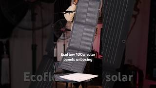 Ecoflow 110W solar panels unboxing [upl. by Ediva984]