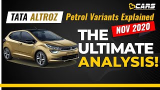 Tata Altroz Petrol Variants Explained  XE XM XM XT XZ XZO  Nov 2020 Update w XM Variant [upl. by Ashatan]