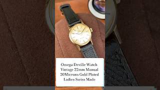 Omega nữ bọc vàng Omega Deville Watch Vintage 22mm Manual 20Microns Gold Plated Ladies Swiss Made [upl. by Elwyn]