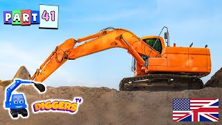 Diggers For Kids 🦺 Diggers And Trucks Compact Excavators Concrete Mixer Trucks Heavy Equipment [upl. by Akirej765]