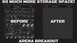 How To Get MUCH MORE Storage Space For Free  Arena Breakout [upl. by Bilek]