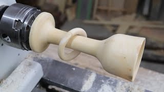 Wood Turning a Captive Ring Goblet [upl. by Onimod]