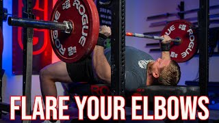 Bench Press Bar Path Why You SHOULD Flare Your Elbows [upl. by Arinaj64]