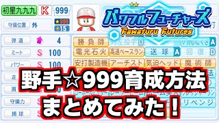 【パワプロ20242025】パワフルフューチャーズ野手☆999育成方法！立ち回り方を解説しました。 [upl. by Acinyt]