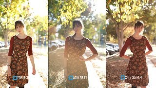 Canon EOS R vs Sony A7iii vs Fujifilm XT3 Portraits Side by Side w Dagney [upl. by Atiuqat]