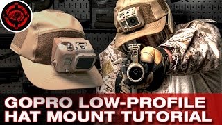 GoPro Mount Tutorial Low Profile Hat Mount [upl. by Ennaid]