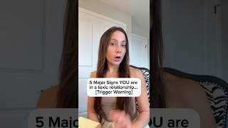 5 Major Signs YOU are in a toxic relationship Trigger Warning relationshipcoach datingcoach [upl. by Engle635]