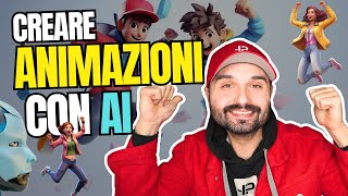 Come CREARE video ANIMAZIONI con AI Tutorial [upl. by Salomone]