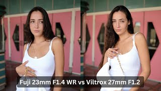 Blind Test Viltrox 27mm F12 Pro vs Fujifilm XF23mm F14 LM WR [upl. by Sinnal122]