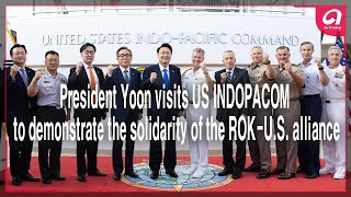 President Yoon visits US INDOPACOM to demonstrate the solidarity of the ROKUS alliance [upl. by Severin]