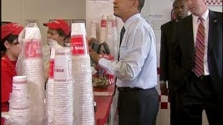 Obama makes surprise visit to DC diner [upl. by Spiros]