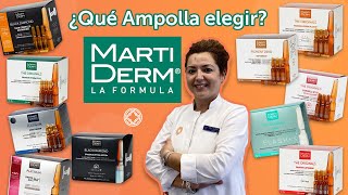 Ampollas MartiDerm 💚 ¿Cuál es mejor para tu piel [upl. by Akehsar993]