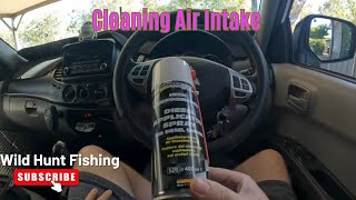 NonInvasive Cleaning of 4D56T Intake on Mitsubishi MN Triton with BlueChem Diesel Spray [upl. by Ilujna]