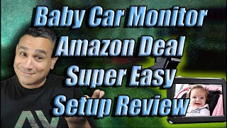 Baby Video Car Monitor That Works VERY EASY SETUP Amazon Deal [upl. by Cecilla]