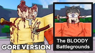 I added GORE to The Strongest Battlegrounds Roblox The Strongest Battlegrounds [upl. by Bobker]