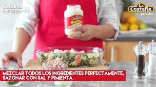 Ensalada de pasta con mortadela – La Costeña® [upl. by Eelarbed]