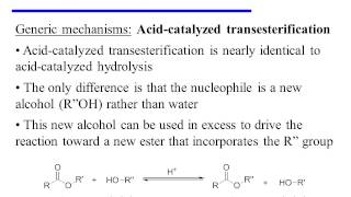 Nucleophilic Acyl Substitution of Esters [upl. by Immac165]