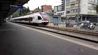 Lugano  Stazione di Lugano  Lugano Bahnhof  Lugano railway station [upl. by Enirbas]